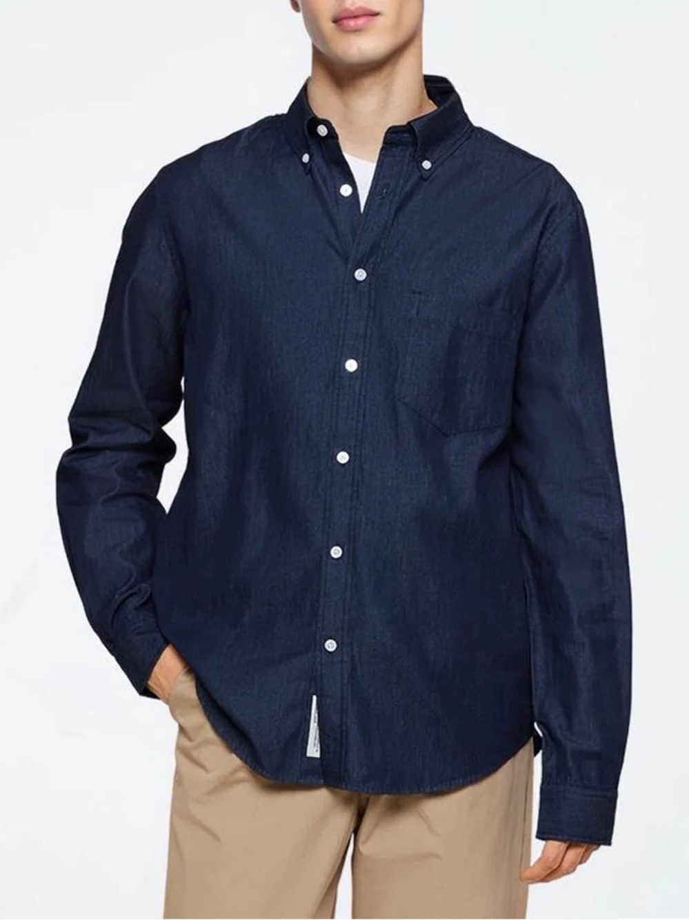 Minimum Men Size XL Blue Sky Captain Colt Long Sleeved Button Down Shirt NWT